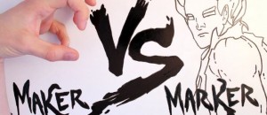 Maker vs Marker : combat entre une main et un dessin [Stop-motion]