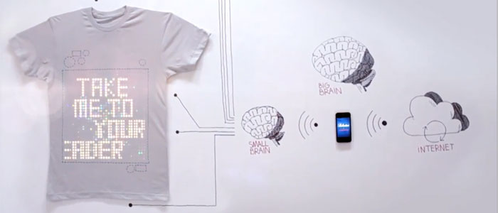 tshirtOS, un T-shirt programmable qui affiche vos tweets !