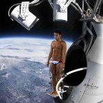 Parodie Red Bull Stratos. Détournement du saut de Felix Baumgartner depuis l'espace. Humour avec plongeur de l'extrême JO..