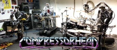 Compressorhead, robots qui jouent du rock metal