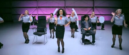 La vidéo de sécurité aérienne musicale de Virgin America, VXsafetydance