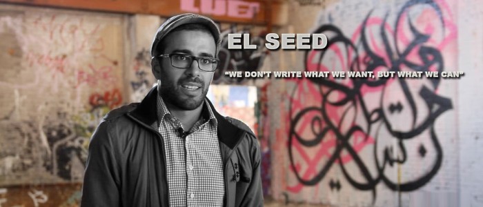El Seed : calligraffiti artist = calligraphie + graffiti