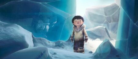 Turngait court-métrage d'animation avec un enfant inuit et un oiseau