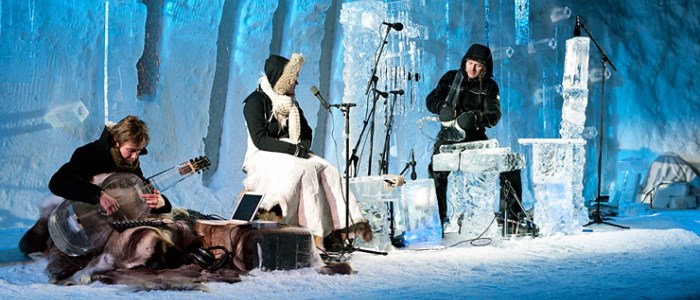 ice music ffestival 2014 : instruments de musique en glace