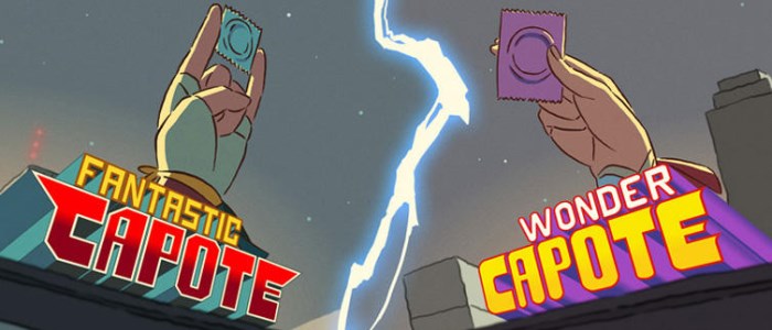 fantastic capote & wonder capote : les super-héros presérvatifs