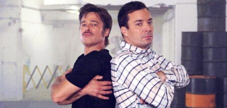 battle de breakdance Brad Pitt vs Jmmy Fallon