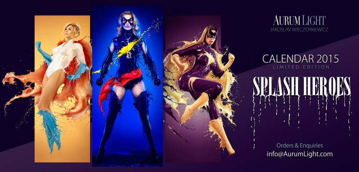 Splash Heroes : le calendrier sexy 2015 des super-héroïnes liquides