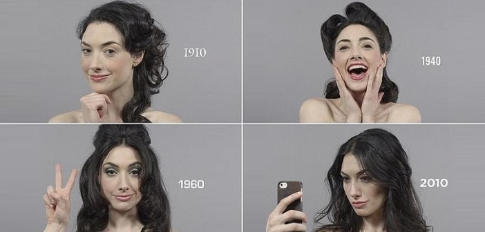 Maquillage & Coiffure : 100 ans de beauté féminine en 1mn