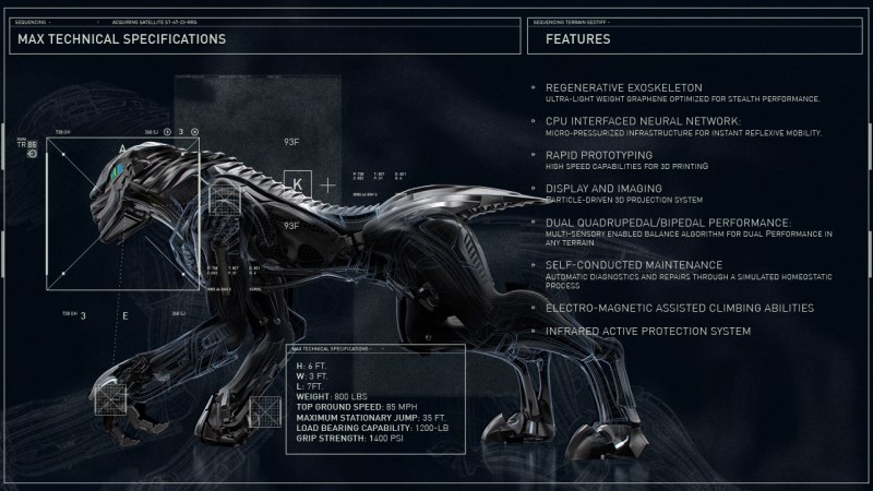 Le robot militaire MAX par Craine Systems