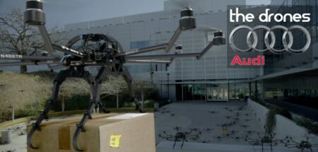 Remake des « oiseaux » de Hitchcock avec des drones par Audi pub audi the drones