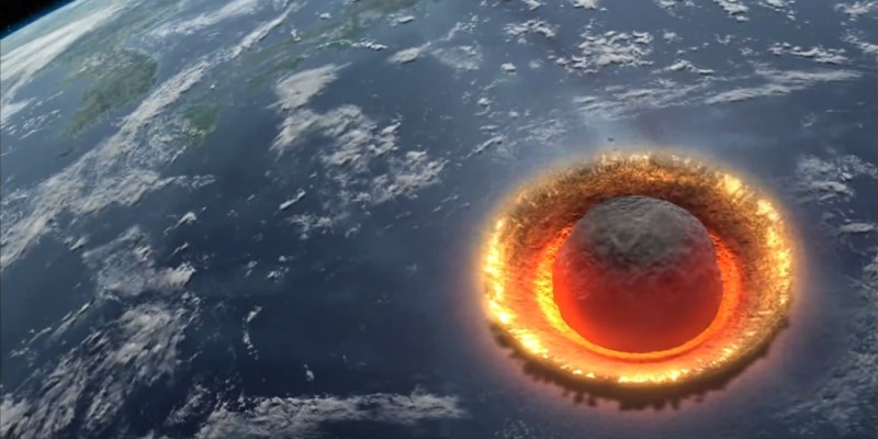 Vidéo : un astéroïde géant entre en collision avec la Terre
