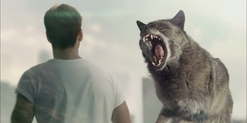 pub diesel 2015 avec un loup