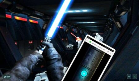 lightsaber escape : le jeu-video star wars qui tranforme votre smartphone en sabre laser