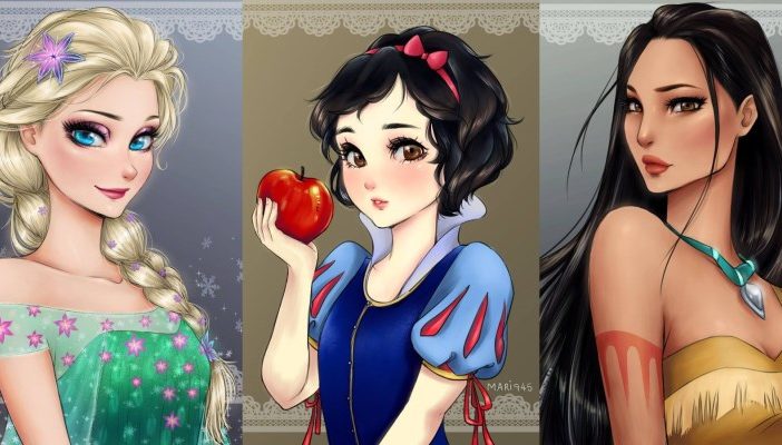 Les Princesses Disney Dessinées En Version Manga