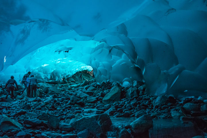 Les grottes de glaces de Juneau en Alaska, Etats-Unis