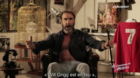 Eric Cantona chante 'Will Grigg’s on fire'