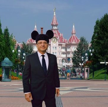 François Hollande devient président de Disneyland Paris