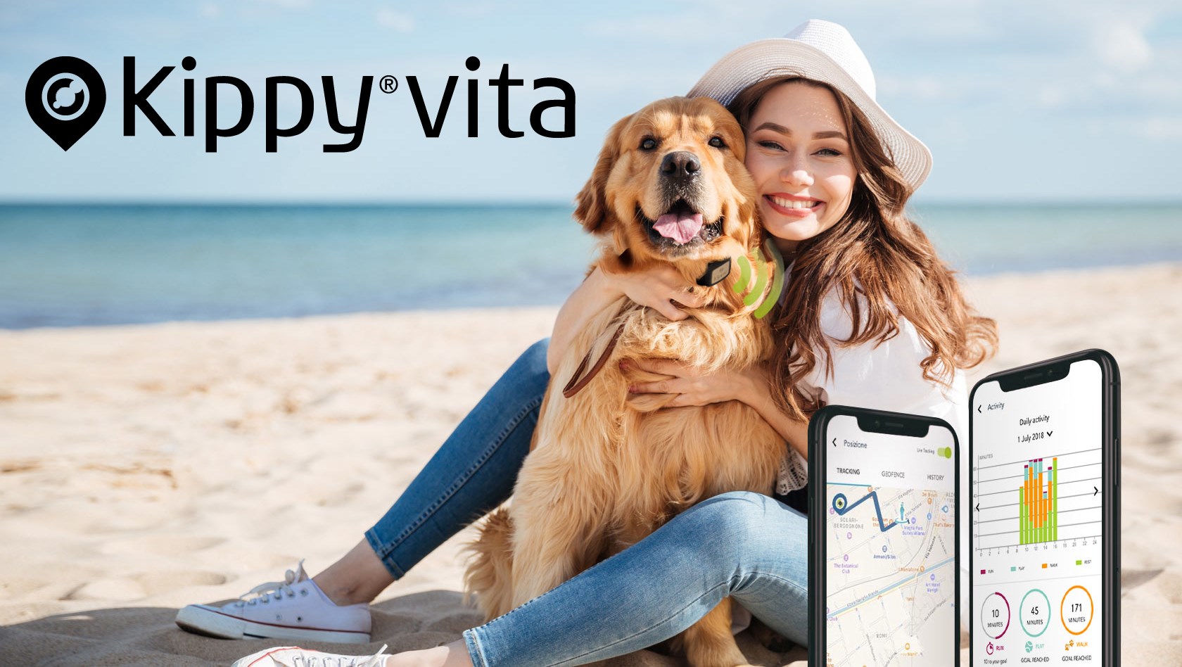 Kippy Vita : tracker GPS pour chien et chat