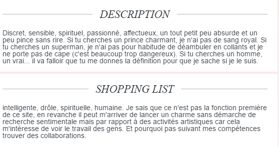shopping list site de rencontre)
