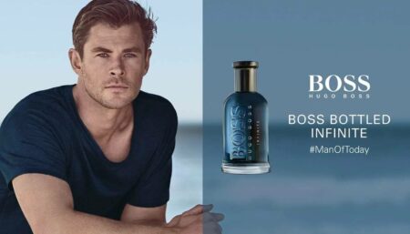 pub du parfum Boss Bottled Infinite 2019 avec l'acteur Chris Hemsworth