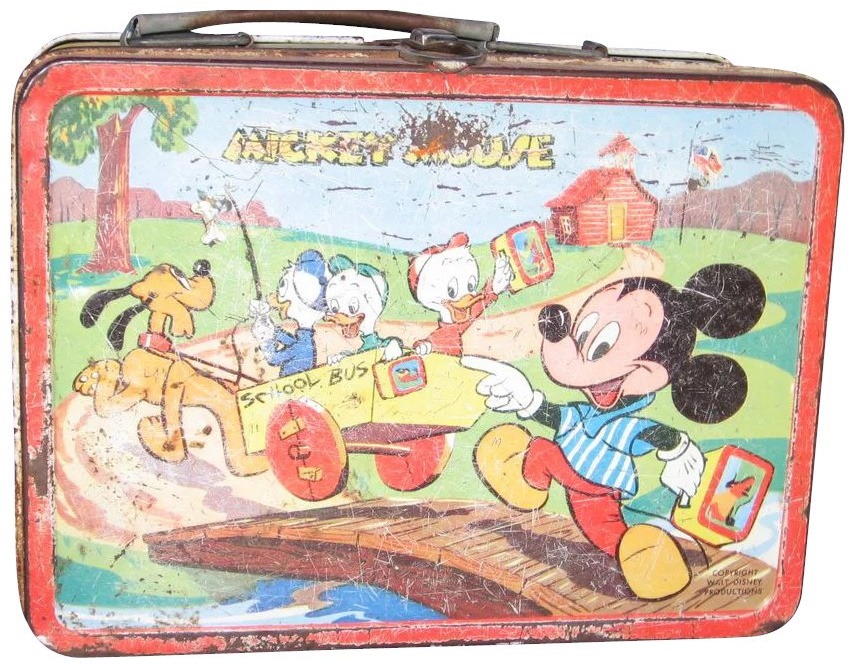 lunch box vintage Mickey Mouse