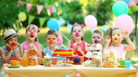 fête d'anniversaire d'un enfant de 5 ans