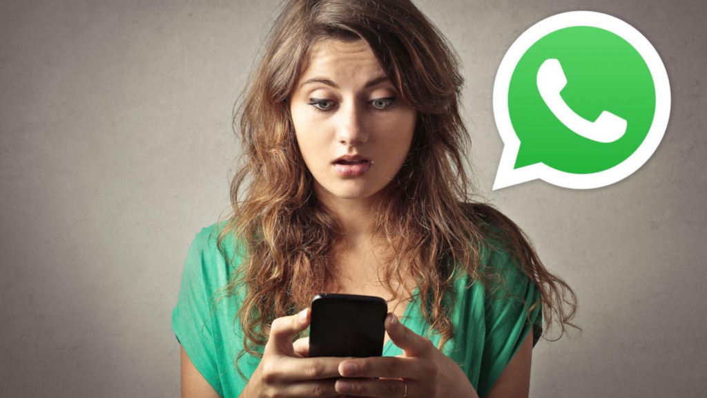 WhatsApp et une femme en image