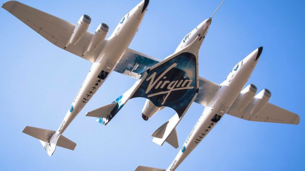 L'avion spatial de Virgin Galactic en image