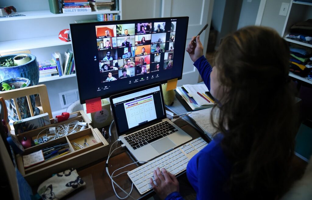 Le télétravail en image