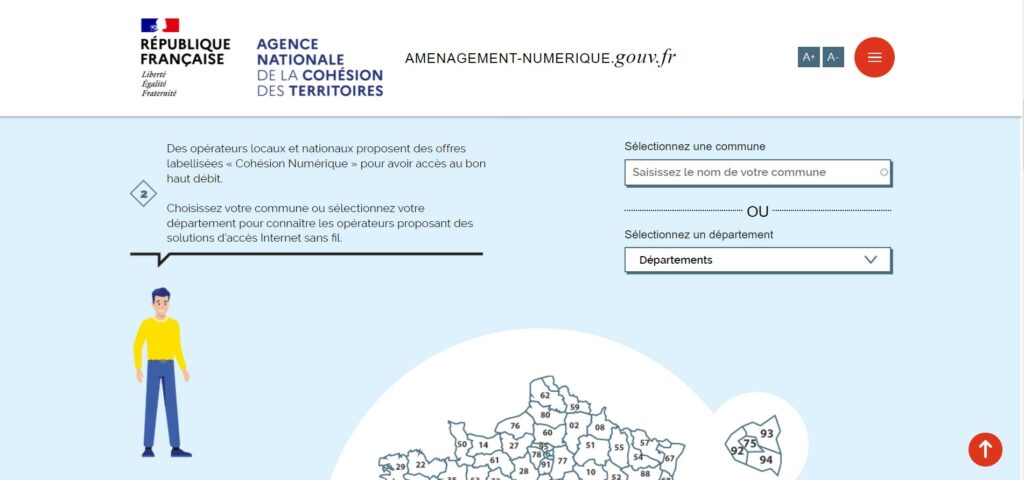 le site amenagement-numerique.gouv.fr.