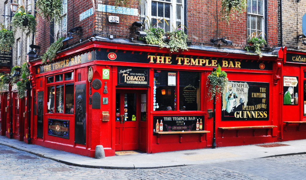 photo du temple bar à Dublin