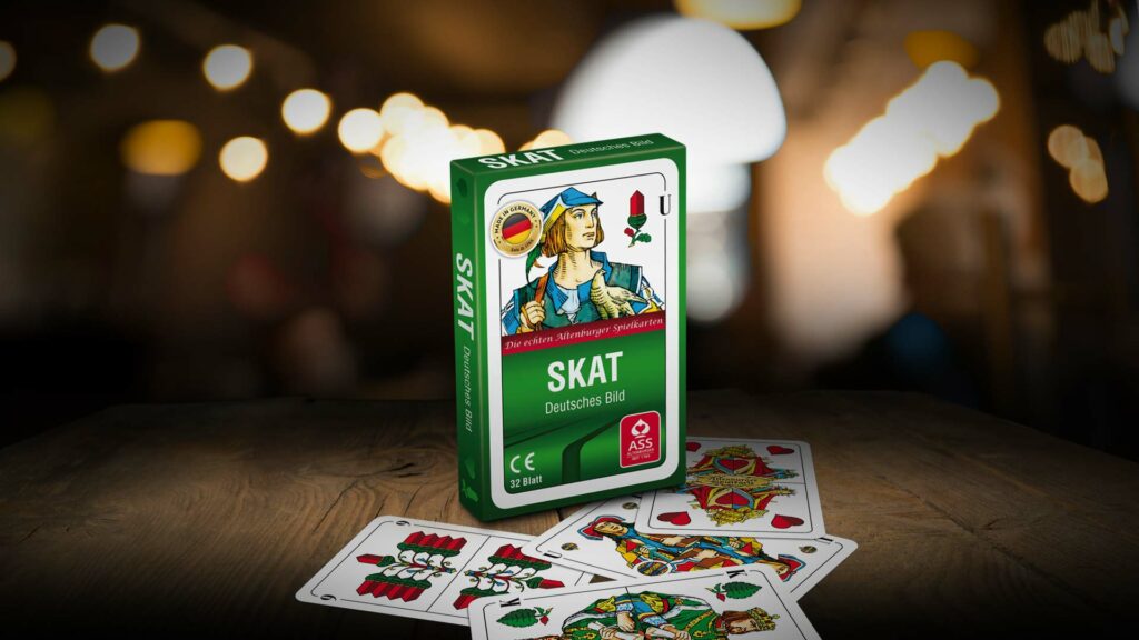 Le jeu du Skat se joue à 32 cartes et ressemble au Coinche.