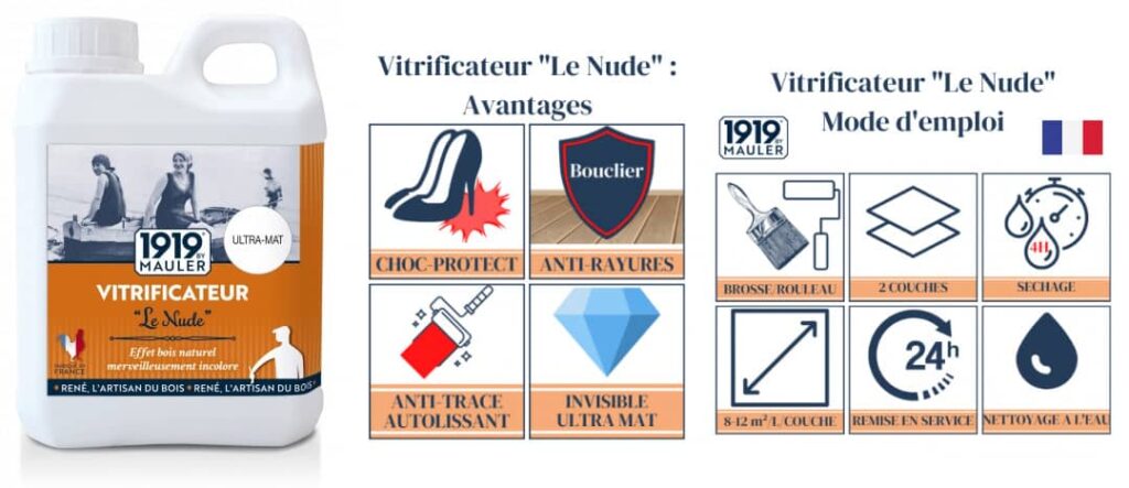 Vitrificateur Parquet Ultra Mat ECOLABEL Nude