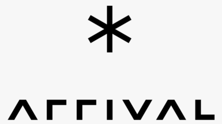 Le logo de l'entreprise Arrival, un constructeur de véhicules électriques.