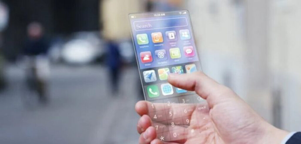 Un smartphone transparent