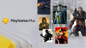 Affiche montrant des jeux sur PlayStation Plus
