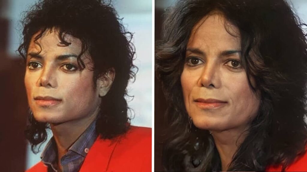 Visage de Michael Jackson vieux - IA