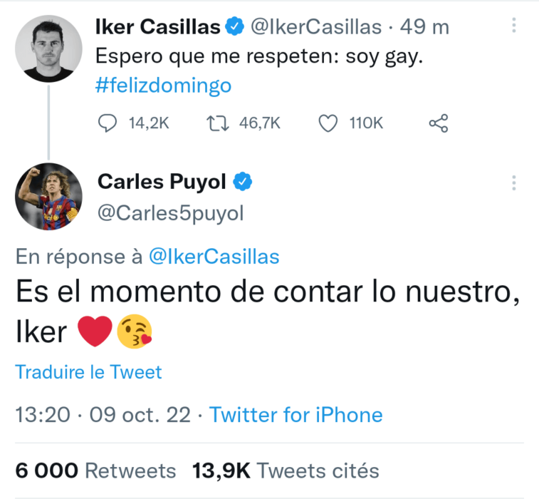 Iker Casillas serait en relation avec Carles Puyol