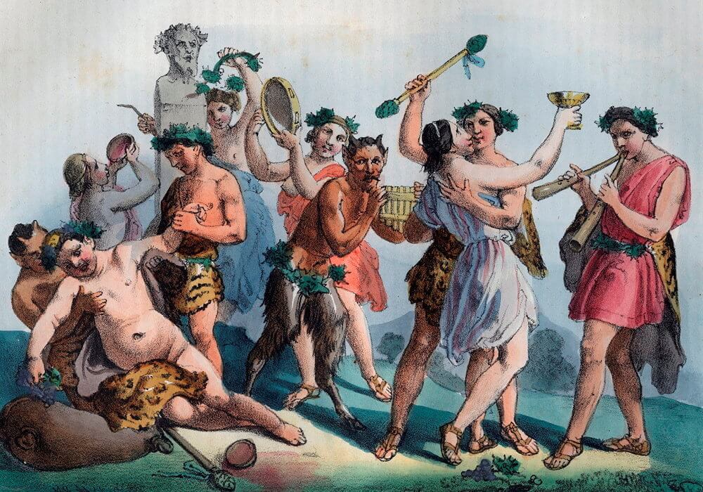 Une représentation de la festivité sur des îles dans l'Antiquité
