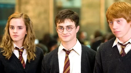 Hermione, Harry, Ron