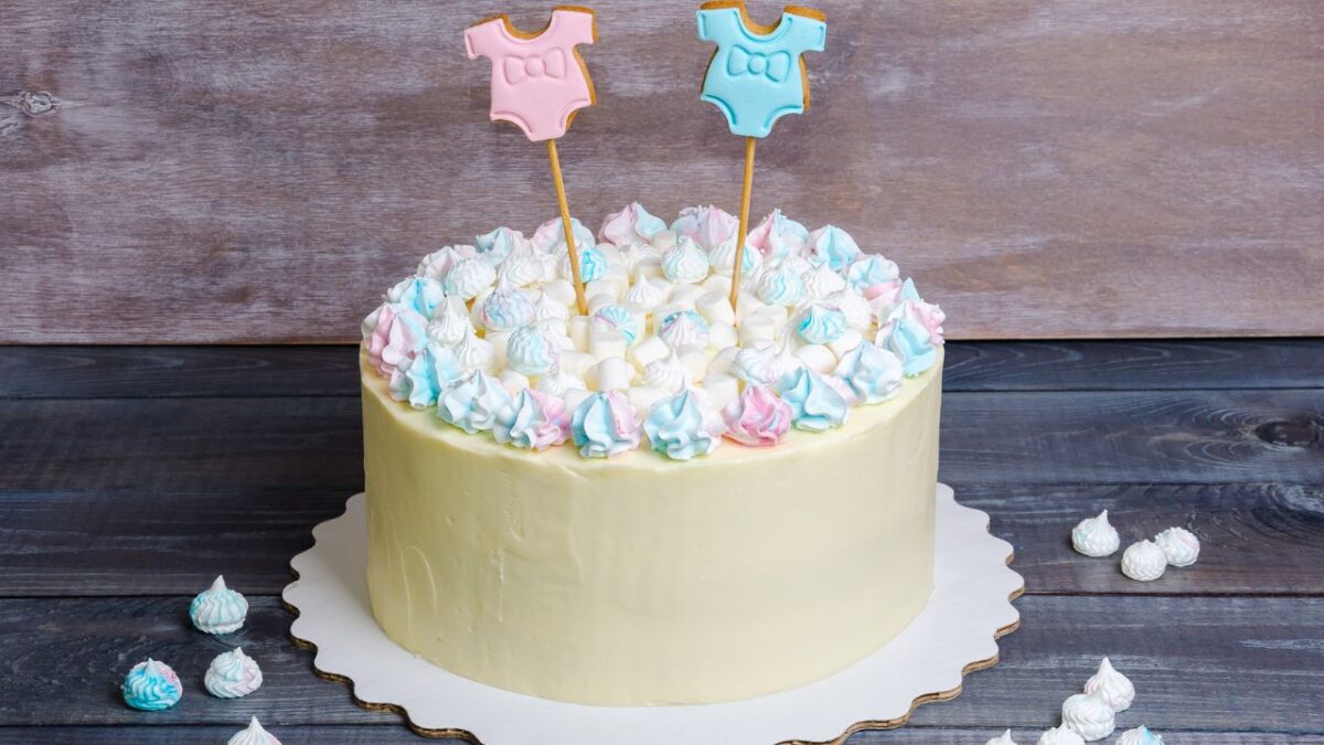 Yontree 2 Ballons Gender Reveal 90 Cm – Confettis Rose/bleu, Mystère Total, Baby Shower
