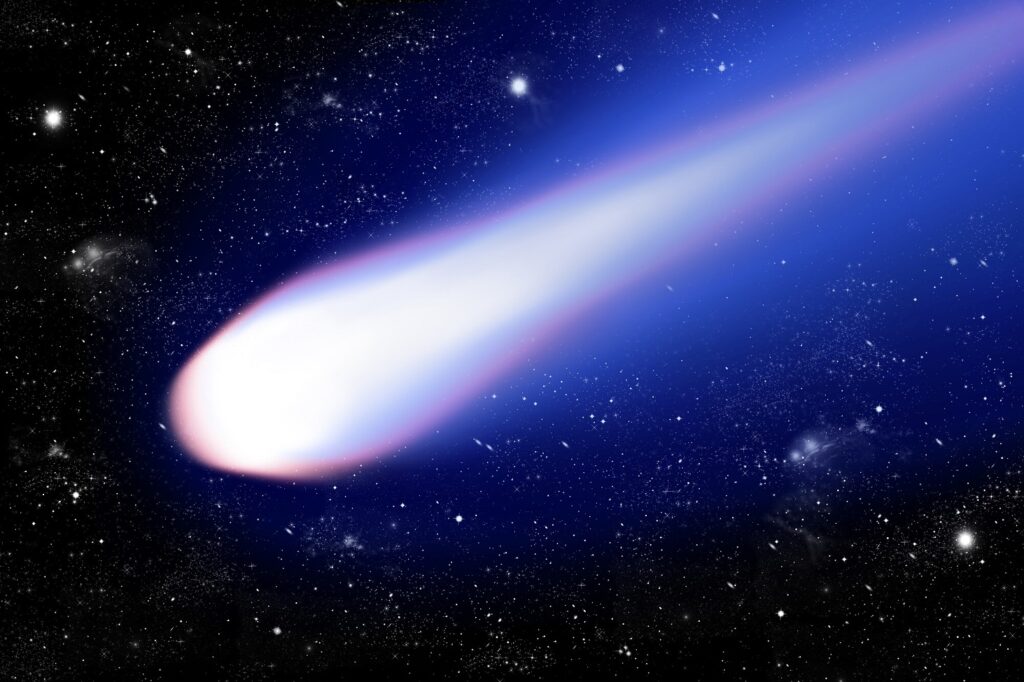 Une comète brillante et rapide