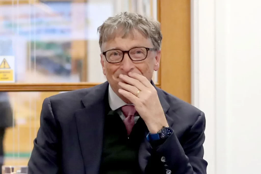 Bill Gates avec sa montre Casio
