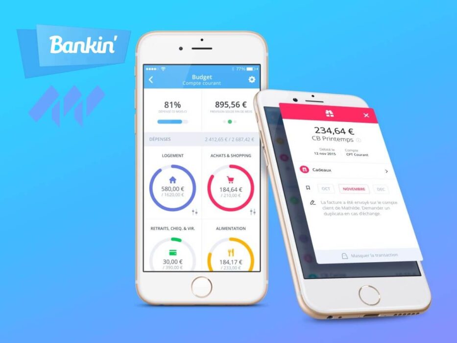 Bankin' application sur Google Playstore
