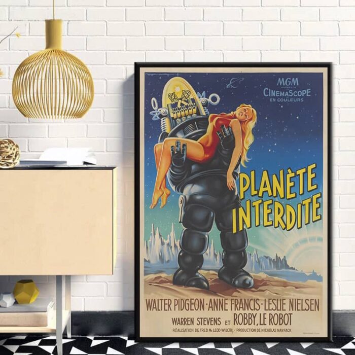 affiche vintage film Planète interdite
