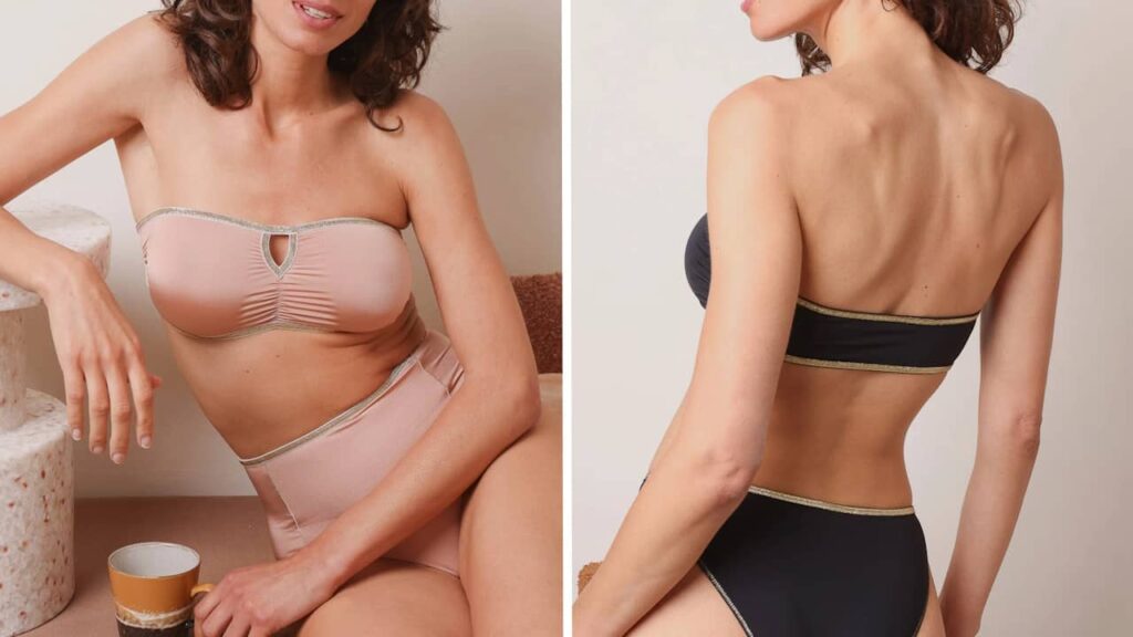 Soutien gorge bandeau : modèle Georgia par Lingerie La Nouvelle