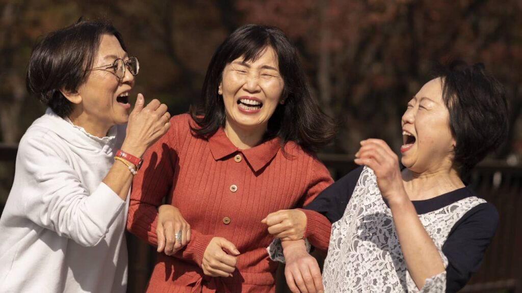 rire amies coréennes