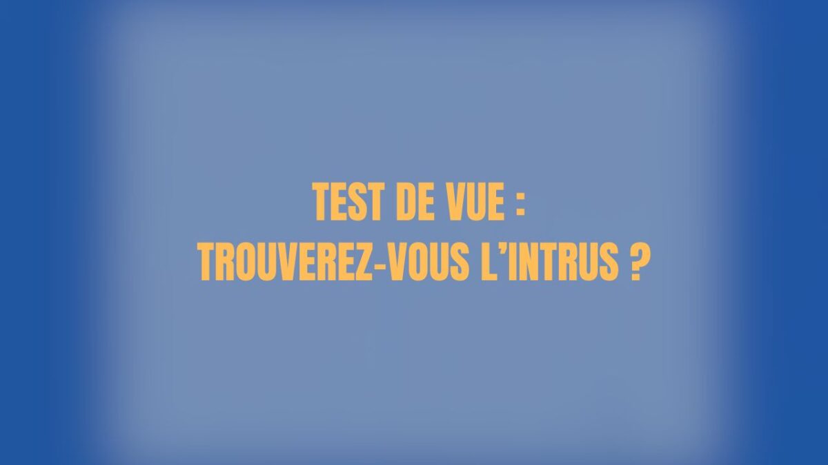 Un Intrus Test visuel : trouvez l'intrus dans cette série de nombres