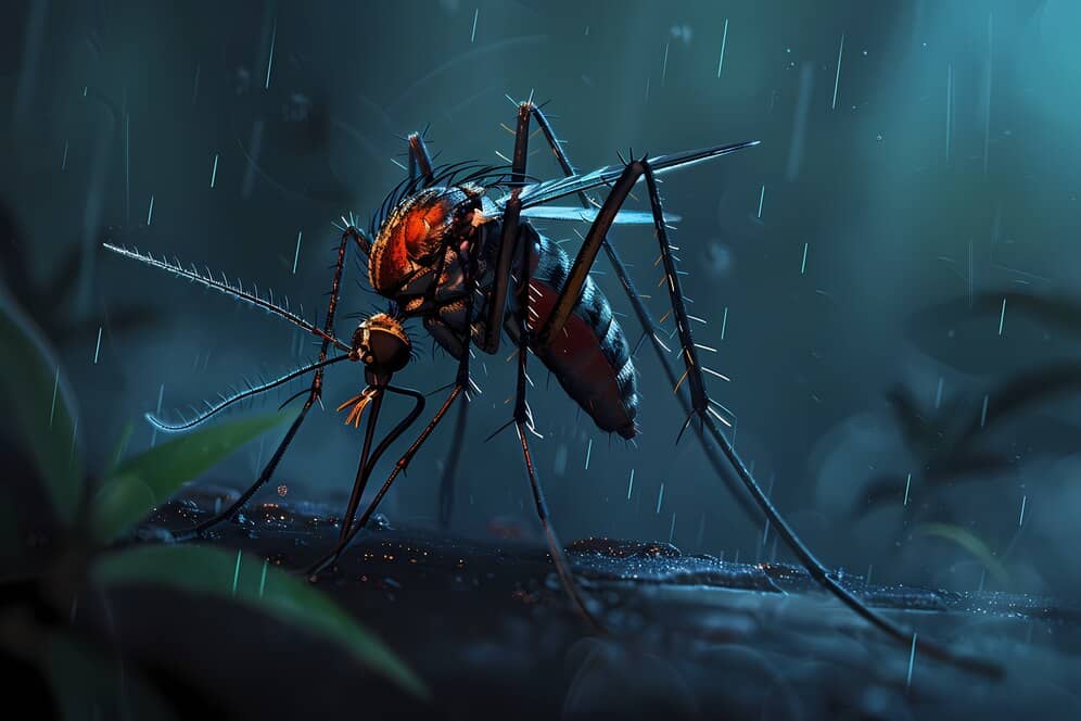 La pluie et l'eau attirent les moustiques