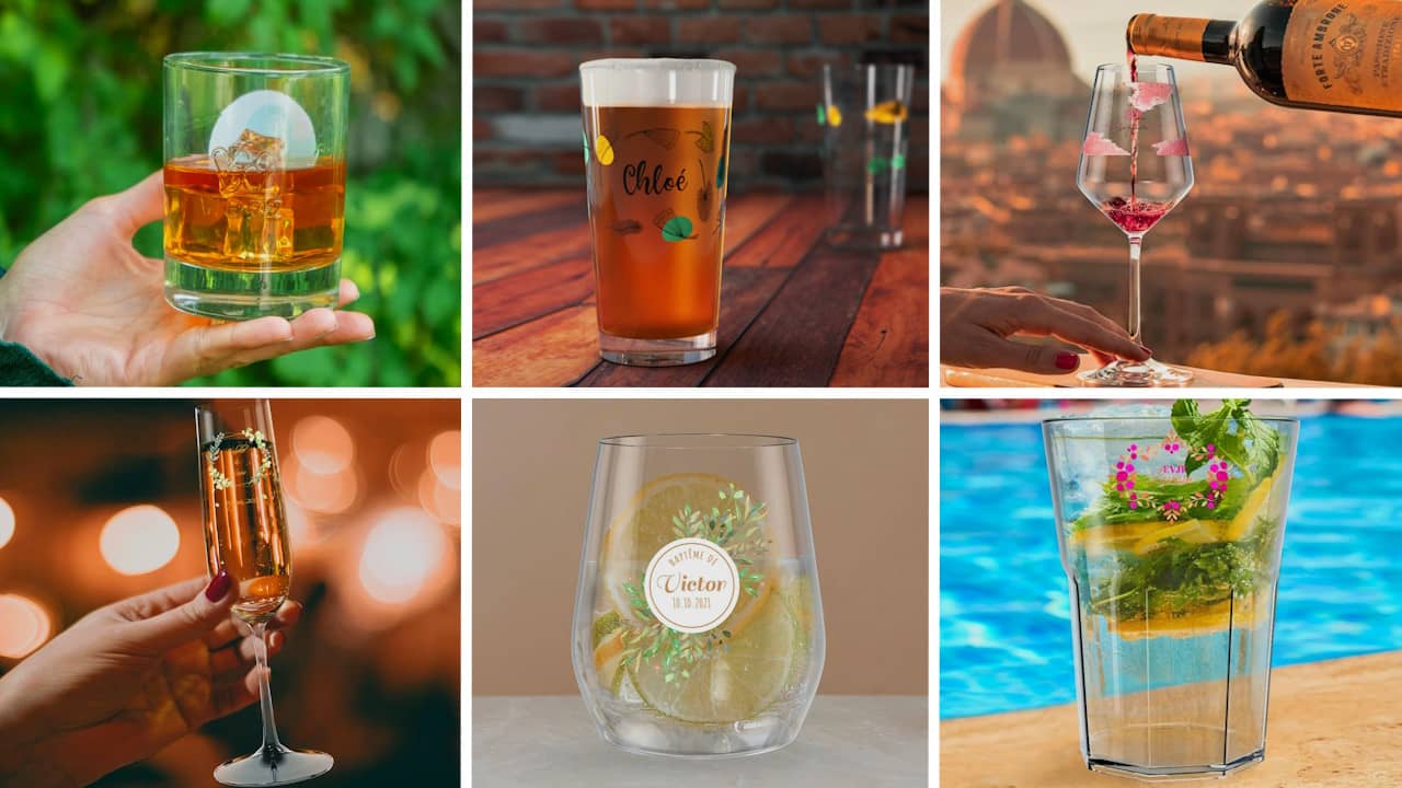 Verres Personnalisés pour Mariage : le must de l'élégance